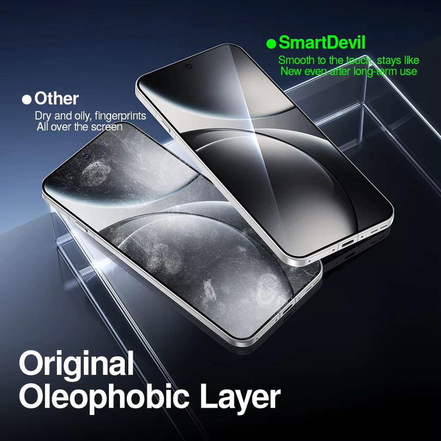 SmartDevil Displayschutz aus gehärtetem Glas für OPPO Find X9, X9Pro und X8Ultra HD in Transparent, kratzfest und staubfrei - Bild 2
