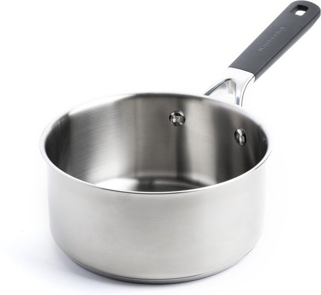 KitchenAid Stielkasserolle CC004004-001 aus Edelstahl in Silber, Durchmesser: 18 cm, Volumen: 2,1 l - Bild 1