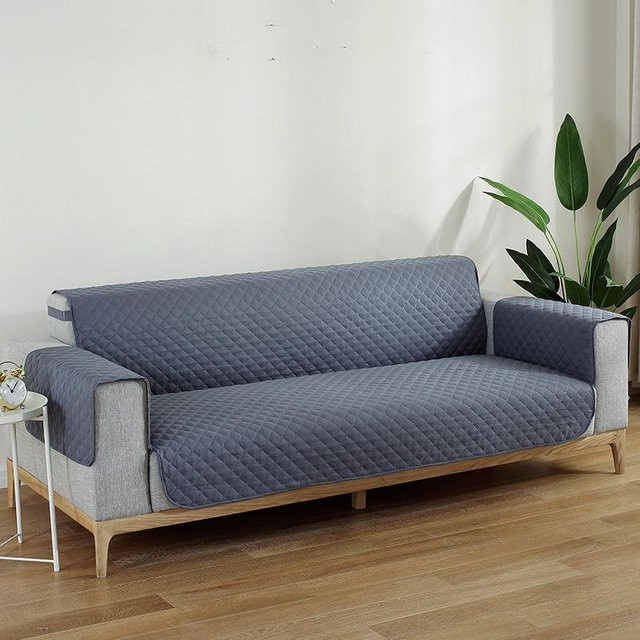 BC Pet Supplies Wasserdichtes und rutschfestes Haustier-Sofakissen in Grau, einteiliger Sofa-Schonbezug aus Polyester, Breite: 77 cm, Länge: 178 cm - Bild 1