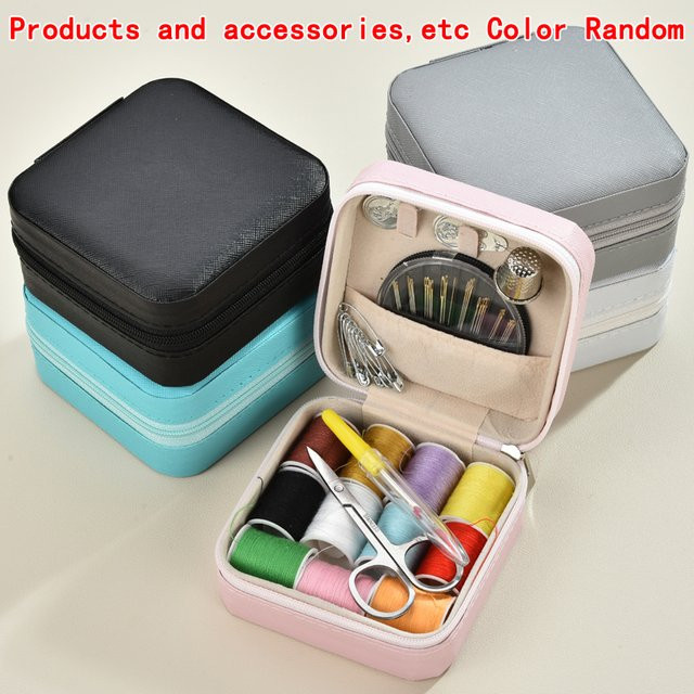 Multifunktionale Nähbox für Heimwerker als Handnähwerkzeug-Set in Schwarz und Multicolour - Bild 1