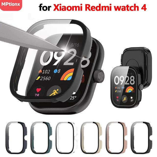 Mptionx Stoßstangenschutzhülle für Xiaomi Redmi Watch 4 3, Kunststoff, Schwarz - Bild 1