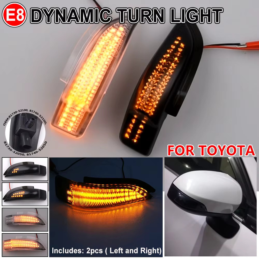Malcayang Dynamische LED Seitenblinker für Toyota Corolla Camry Prius Vios Yaris Venza Avalon Altis 2014-2017 - Bild 2