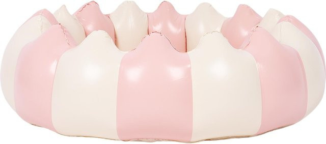 KaiSai Aufblasbarer Kleinkinderpool aus PVC in Pink mit Meerestier-Motiv, tragbares Ballspielbecken für Innen und Außen - Bild 1