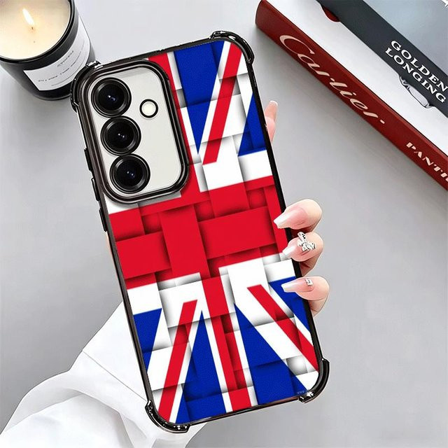 Weiche Handyhülle mit Union Jack England UK Flagge für Samsung Galaxy A-Serie in Multicolour - Bild 1