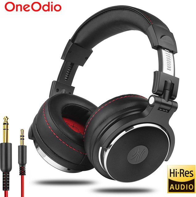 Oneodio Professional Studio Pro DJ-Kopfhörer mit Mikrofon, HiFi Hi-Res Monitor-Headset, Schwarz, On-Ear - Bild 1