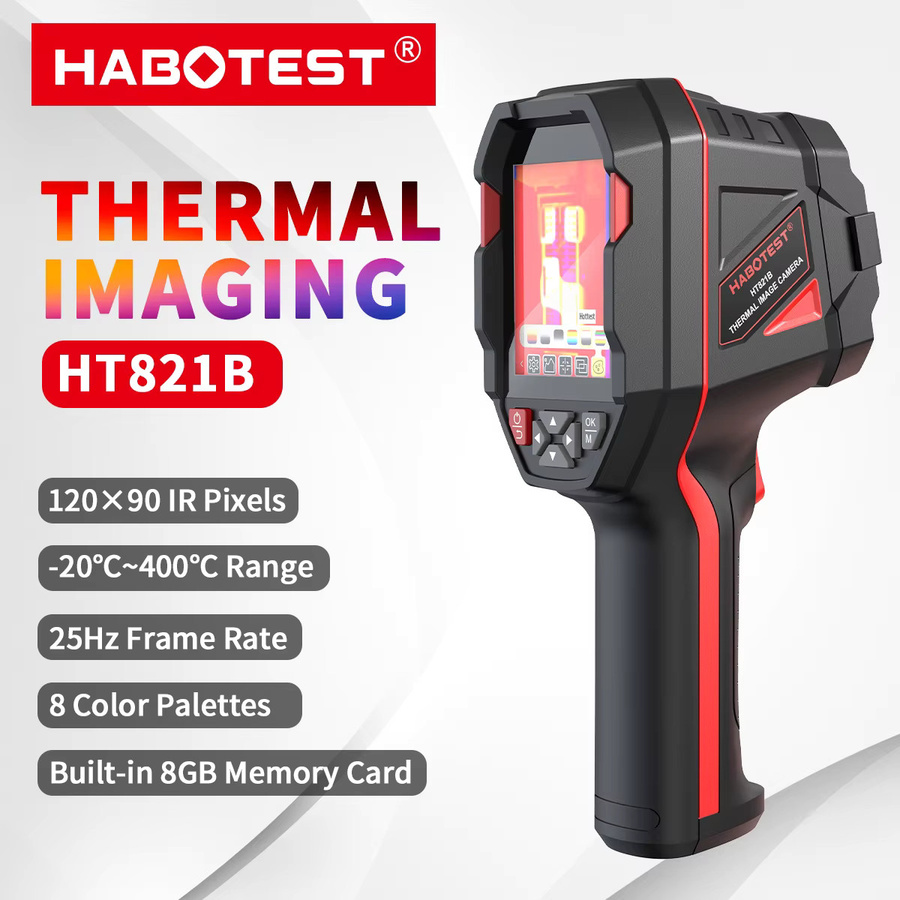HABOTEST HT821 Wiederaufladbare Vollbereichs-Wärmebildkamera mit Messbereich von -20 ℃ bis 550 ℃, wasserdicht, staubdicht und sturzsicher handgehaltenes Wärmebildgerät - Bild 3