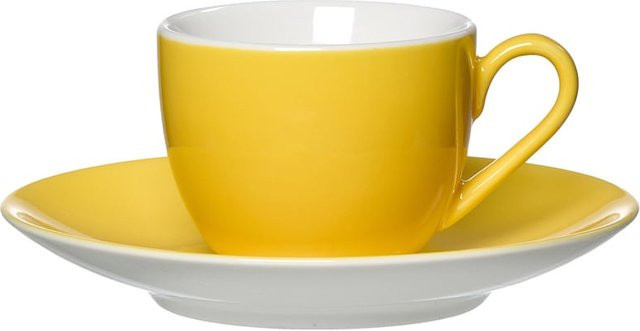 Ritzenhoff & Breker Espressotasse mit Untertasse Doppio Gelb 80 ml - Bild 1