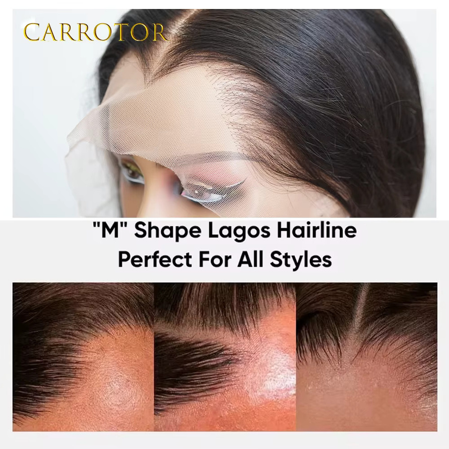 Lagos Hairline Echthaarperücke, Lockige Tiefwellen, Damen - Bild 4