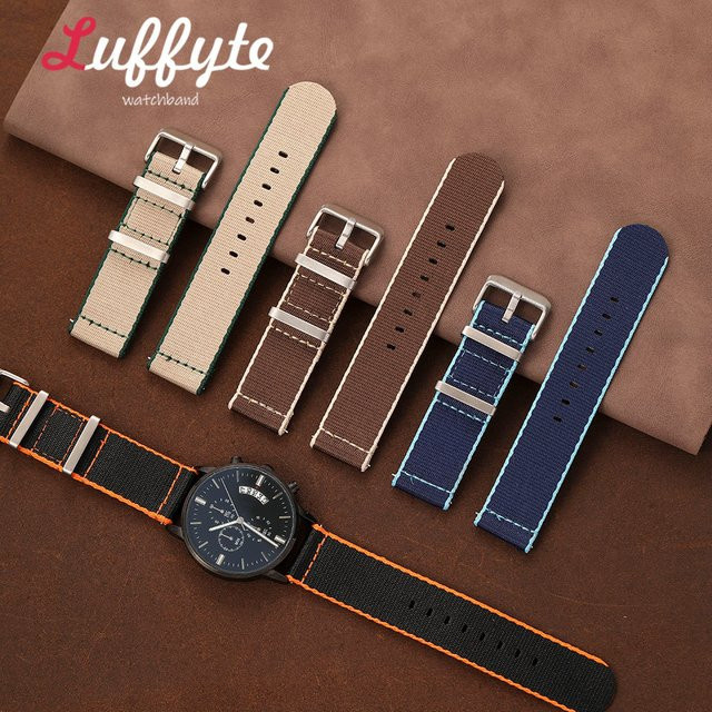 luffyte Uhrenarmband Nylon, Schnellverschluss, Herren und Damen - Bild 1