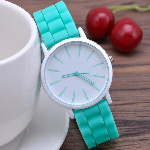 UTHAI Armbanduhr Quarz, Silikon, Weiß, Damen - Bild 1