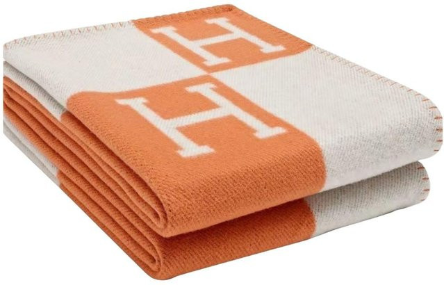 Warmer Plüsch Schal aus Wolle und Kaschmir von NettlePike in Orange - Bild 1