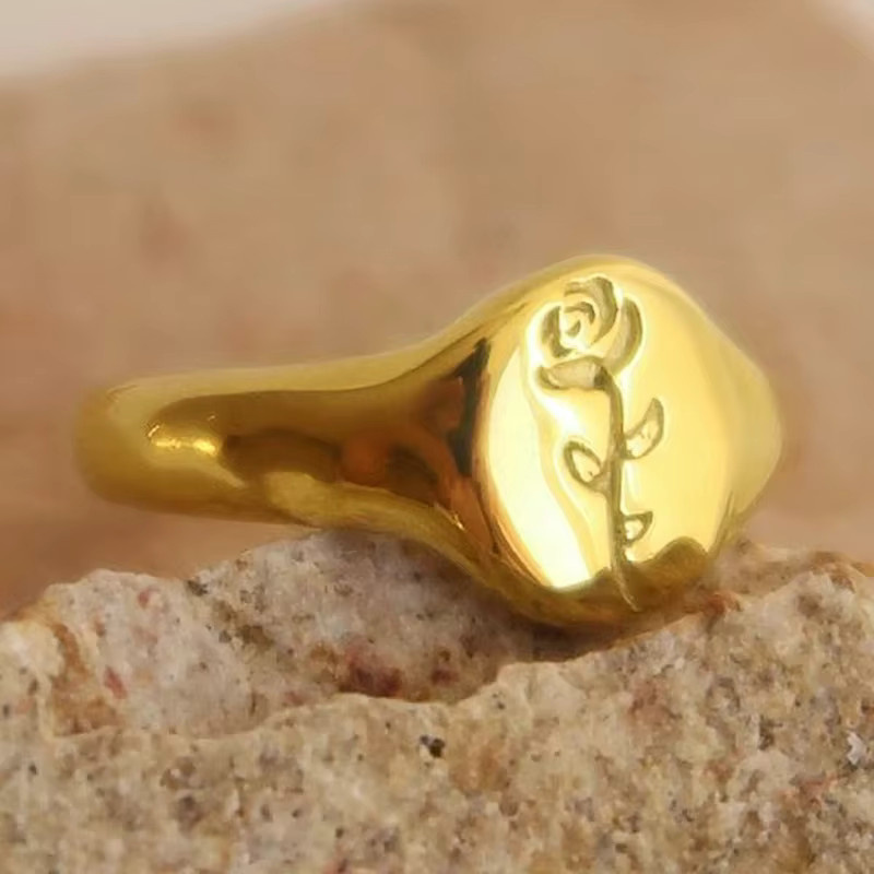 Huitan Ringe Vintage, Gold, Damen - Bild 2