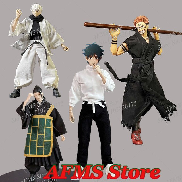 Hot Toys Anime Ryomen Sukuna Okkotsu Yuta Geto Suguru Soutane Satoru Gojo bekämpft Kleidung Set, Actionfigur Körper, Zubehör, Plüsch / Textil - Bild 1