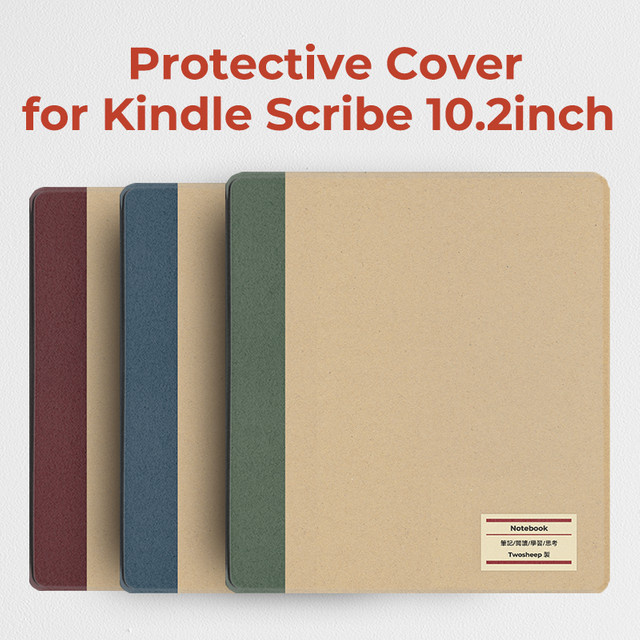 Twosheep Hülle für Kindle Scribe 2024 und 2022, Hartschale mit magnetischem Auto-Sleep-Wake und Stifthalter im Notebook-Stil - Bild 1