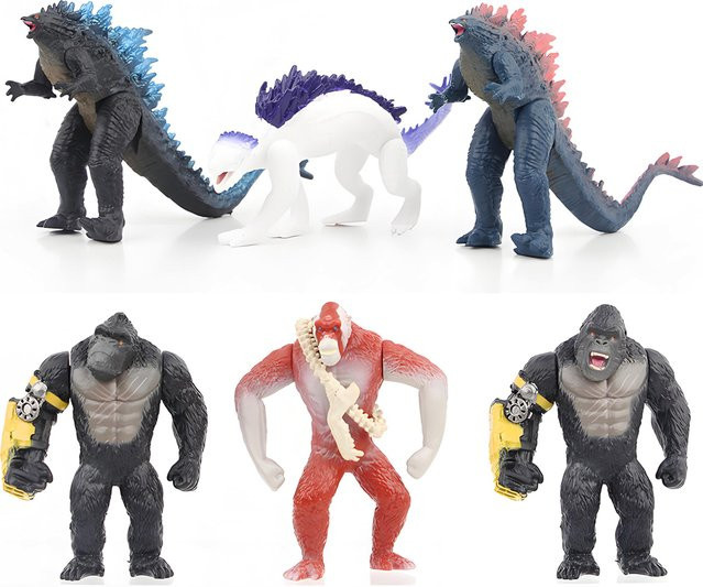 Bandai Godzilla VS King Kong 2 New Empire Monster, Actionfigur, 6-teiliges Set, bewegliche Gelenke - Bild 1
