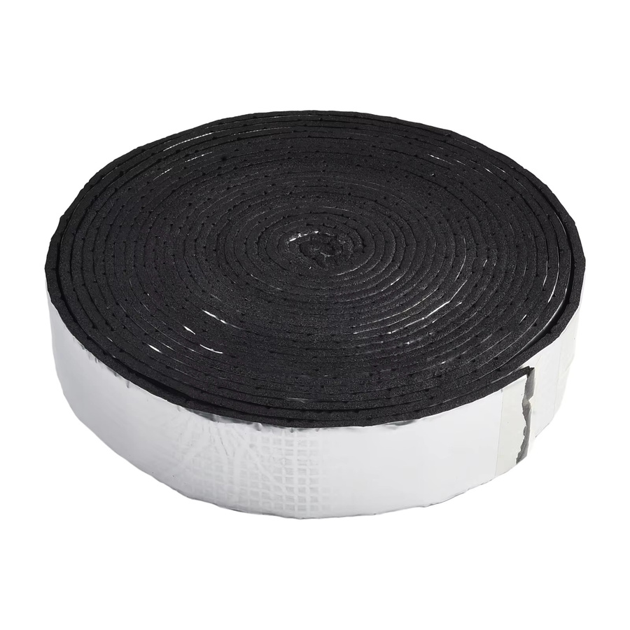 Wasserdichte Rohrwickel-Isolierung aus Schaumstoff mit Aluminiumfolie und starkem Klebeband, Schwarz, 10 Meter - Bild 2