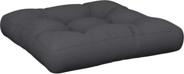 vidaXL Palettenkissen Schwarz aus Polyester, B/T/H: 50 x 50 x 12 cm, UV-beständig und wasserabweisend - Bild 1
