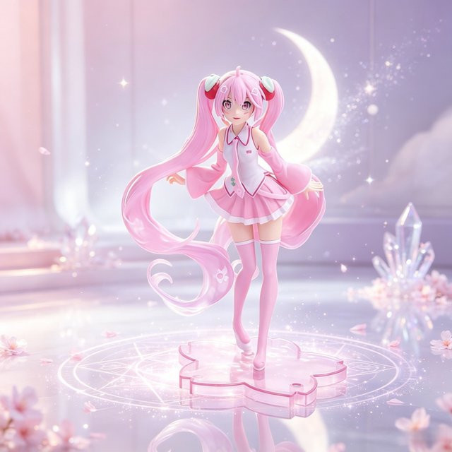 Bandai Hatsune Miku Actionfigur, Rosa, ab 14 Jahren - Bild 1