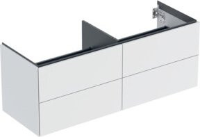Geberit Waschtischunterschrank One in Weiß matt mit 4 Schubladen, B/T/H: 133,2 x 50,4 x 47,0 cm - Bild 1