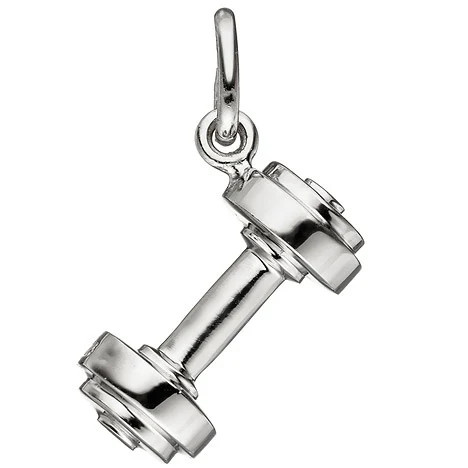 Colfem Anhänger Hantel, 925 Silber, Unisex - Bild 1