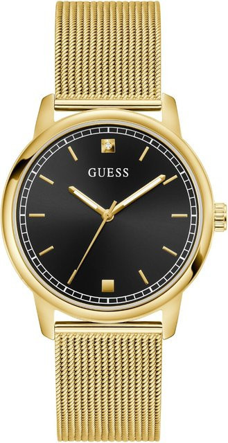 Guess Armbanduhr Chandler, Quarz, Edelstahl, Schwarz, 40 mm, Herren - Bild 1