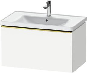 Duravit Waschtischunterschrank D-Neo, Wandhängend, Weiß Hochglanz, B/T/H: 78,4 x 45,2 x 44,0 cm - Bild 1