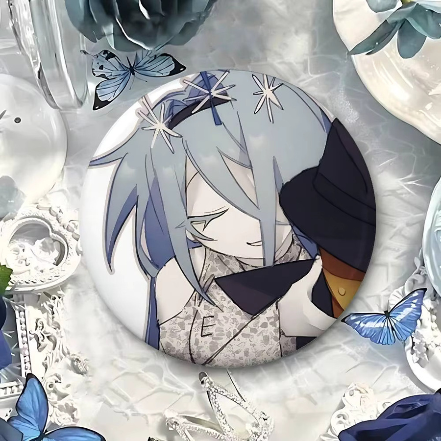 Bilibili Azure Anime Anstecknadeln aus Metall, runde Brosche in Multicolour für deine Umhängetasche - Bild 6
