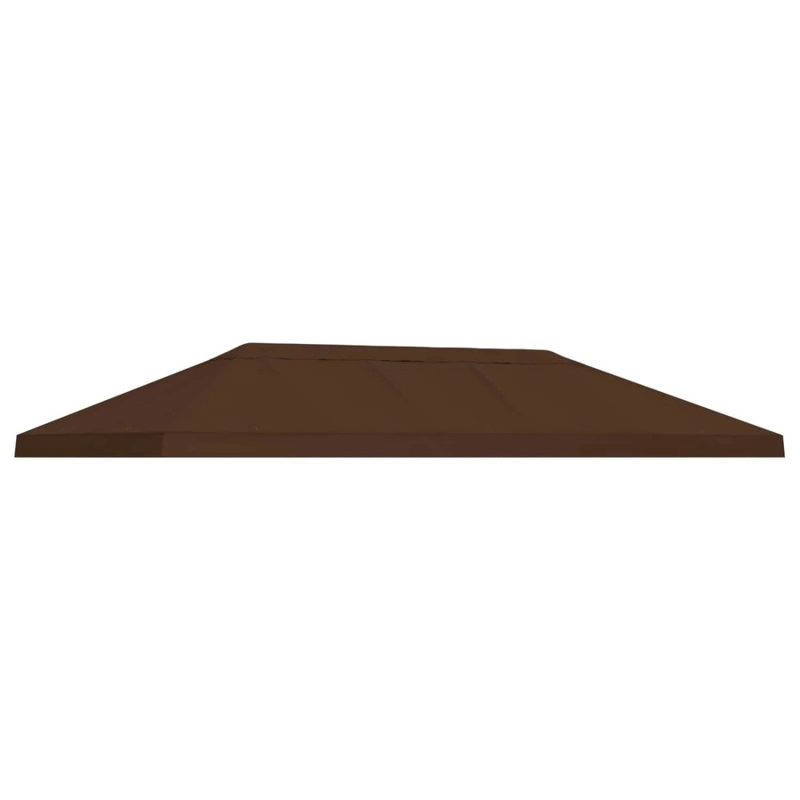 vidaXL Pavillon-Blendenbezug aus Polyester in Braun, B: 600 cm, H: 300 cm - Bild 2