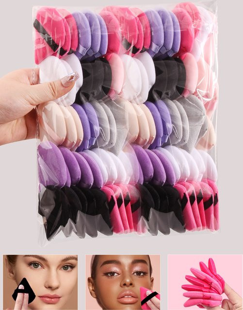 KOSSHOW Puderquaste, 100 Stück, Dreieck Make-up Puff - Bild 1