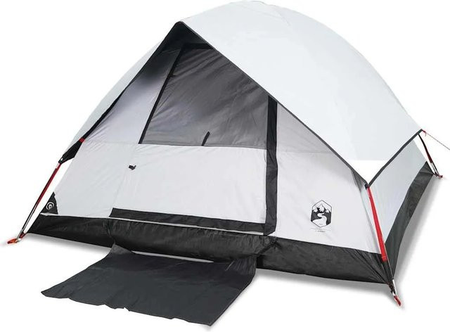 Furnicato Campingzelt Kuppelzelt Weiß B/T/H: 215 x 150 x 127 cm - Bild 1