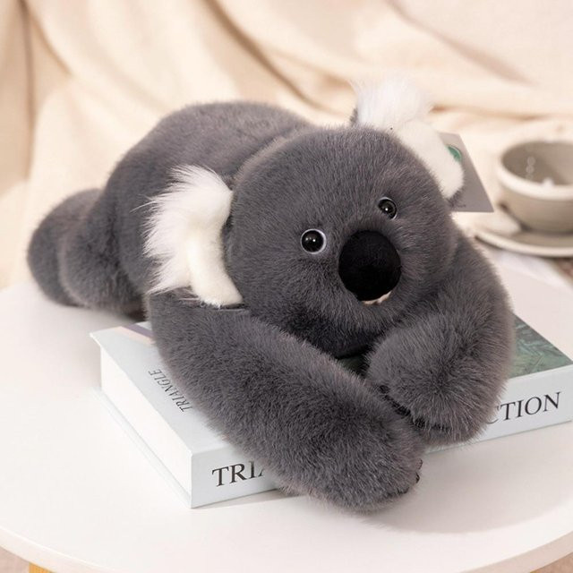 Yiran Health & Beauty Dinosaurier Plüschpuppe, Panda, 30cm, Grau/Bunt - Bild 1