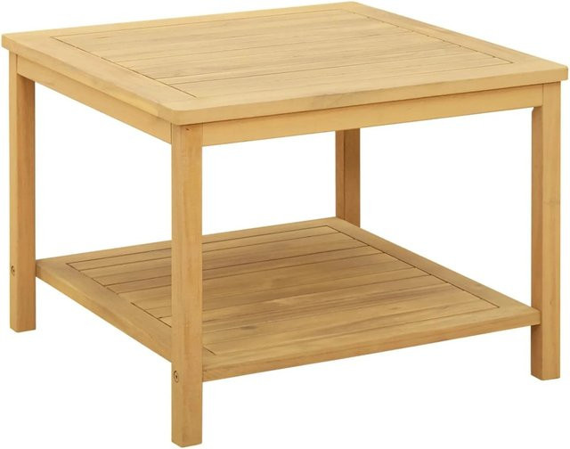 vidaXL Beistelltisch aus Akazie Massivholz in Braun, rustikal, B/T/H: 60 x 60 x 45 cm - Bild 1
