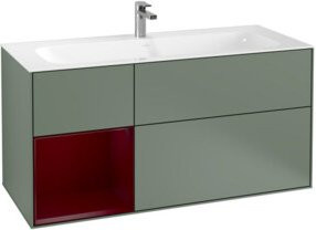 V&B Waschtischunterschrank Finion mit Wandbeleuchtung in Lackausführung, Breite: 119,6 cm, Tiefe: 49,8 cm - Bild 1