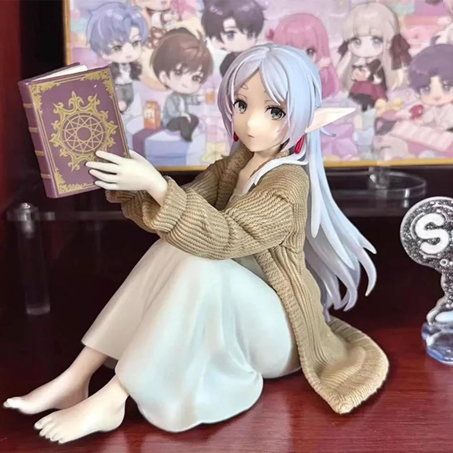 Wucifang Jewelry Frieren Anime-Mädchen Actionfigur als Nudelstopper Sammlermodell in Multicolor, Höhe: 12 cm - Bild 2