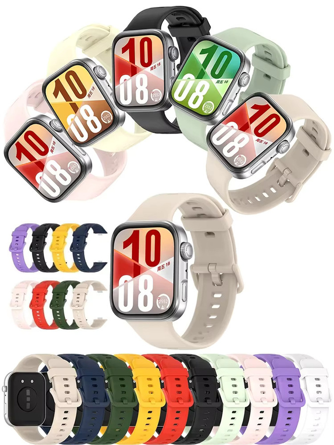 Uhrenarmband Silikon, Weiß, Unisex - Bild 6