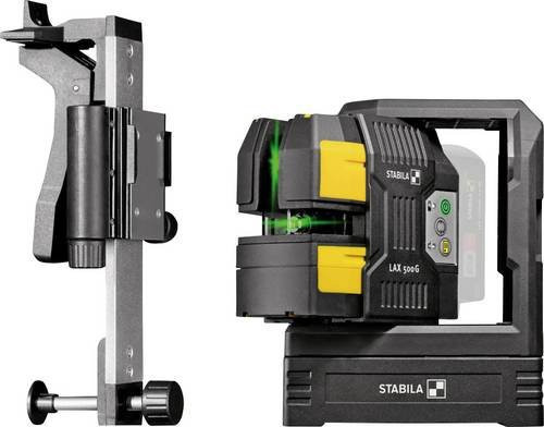 Stabila LAX 500 G Kreuzlinienlaser Set in Grün mit 40 m Reichweite ohne Akku und Ladegerät - Bild 1