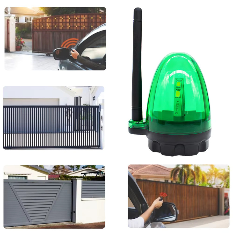 Scimagic-RC LED-Warnleuchte in Rot als universelle Alarmsignallampe für automatische Tore und Garagentore mit AC/DC 12–265 V Anschluss - Bild 4