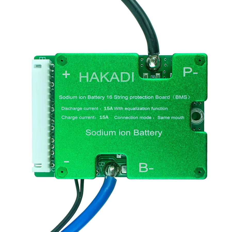 Hakadi Natrium-Ionen BMS mit aktiver Balance für 4S bis 16S Akkus, 10A-40A, Farbe: Grün - Bild 2