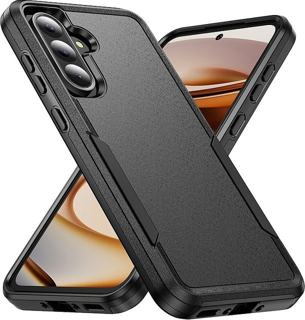 Robuste Rüstungshülle für Samsung Galaxy S25 Ultra S24 FE S23 S22 S21 Plus A56 A55 A54 A36 A26 A16 5G Schutzhülle aus hartem PC und TPU in Schwarz oder Lila - Bild 1