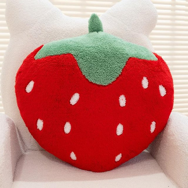 Yiran toy Erdbeer-Plüschkissen, Plüsch / Textil, 40cm, ab 14 Jahre - Bild 1