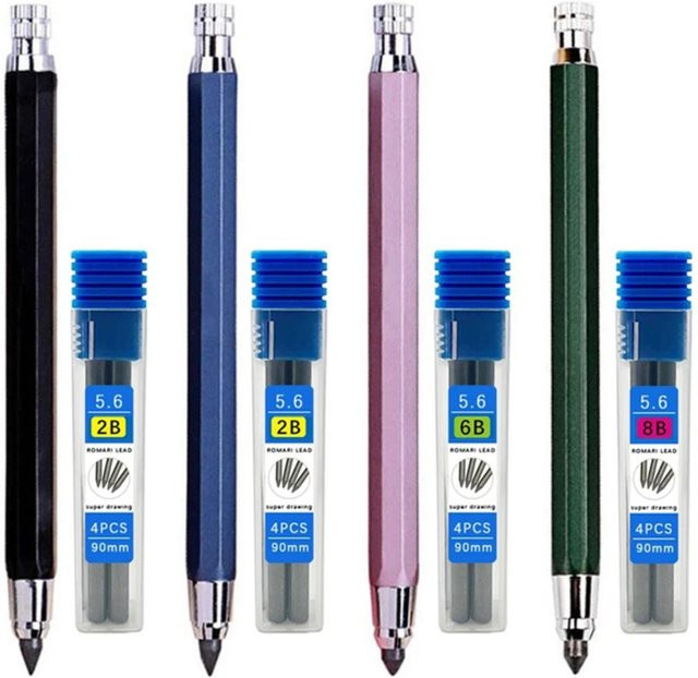 Nachfüllminen für mechanische Bleistifte 6B in Multicolor für Skizzen, Comics und Design - Bild 1