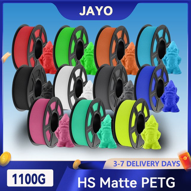 JAYO 1100G 3D-Hochgeschwindigkeits-Matt-PETG-Filament für FDM-Drucker, Durchmesser: 1,75 mm - Bild 1