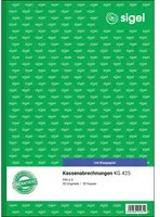 Sigel Kassenabrechnung KG 425, DIN A4, 100 Blatt - Bild 2