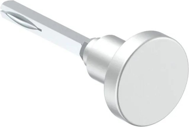 FeNau Alu-Türknopf drehbar in Silber, Durchmesser: 60 mm - Bild 1