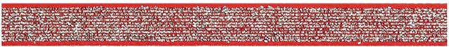 Rico Design Paper Poetry Glitzerband Rot-Silber Breite: 1 cm, Länge: 3 m - Bild 1