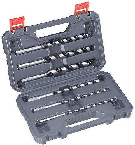 Kwb Schlangenbohrer-Set 6-teilig in Schwarz und Grau, Durchmesser: 8 mm, 10 mm, 12 mm, 14 mm, 16 mm, 18 mm, Gesamtlänge: 230 mm - Bild 1