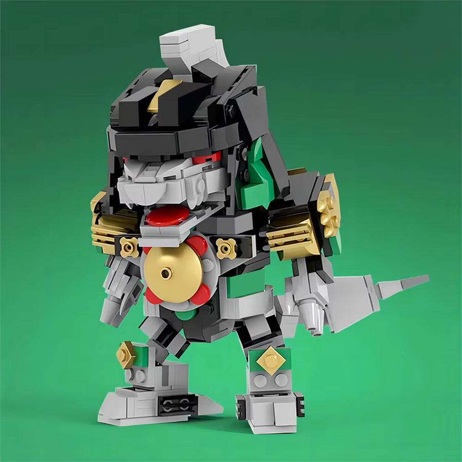 MOCBUILDING Dinosaurier-Team Modell MOC DIY Bauset aus Kunststoff in Mehrfarbig - Bild 2