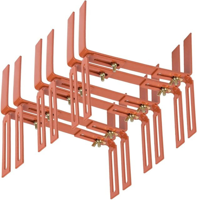 BigDean 6 Stück Blumenkastenhalter H-Form für Terrakotta-Standard-Blumenkästen - Bild 1