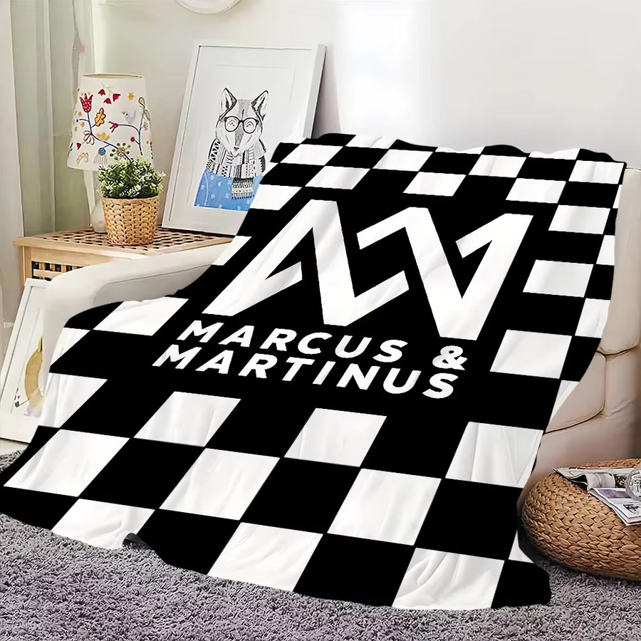 Singer M-Marcus und Martinus Plüschdecke für Sofa, Wohnzimmer und Schlafzimmer - Bild 3