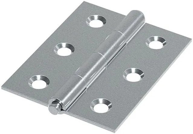 FeNau Scharnier aus verzinktem Stahl mit herausnehmbarem Zapfen, Farbe: Silber, B/H: 50 x 40 mm - Bild 1